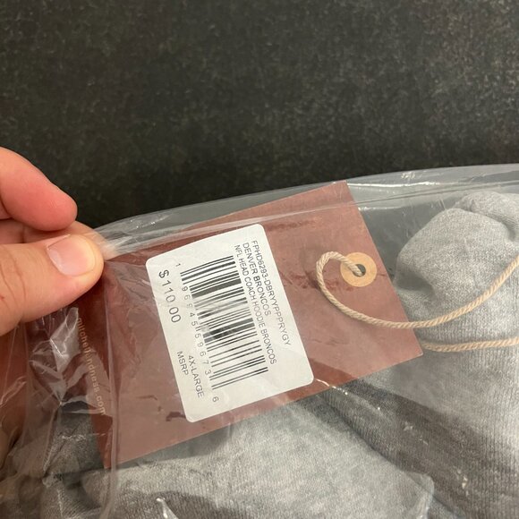 Mitchell And Ness Throwbacks Hoodie Denver Bronco Hoodie 4-XL - Picture 4 of 5